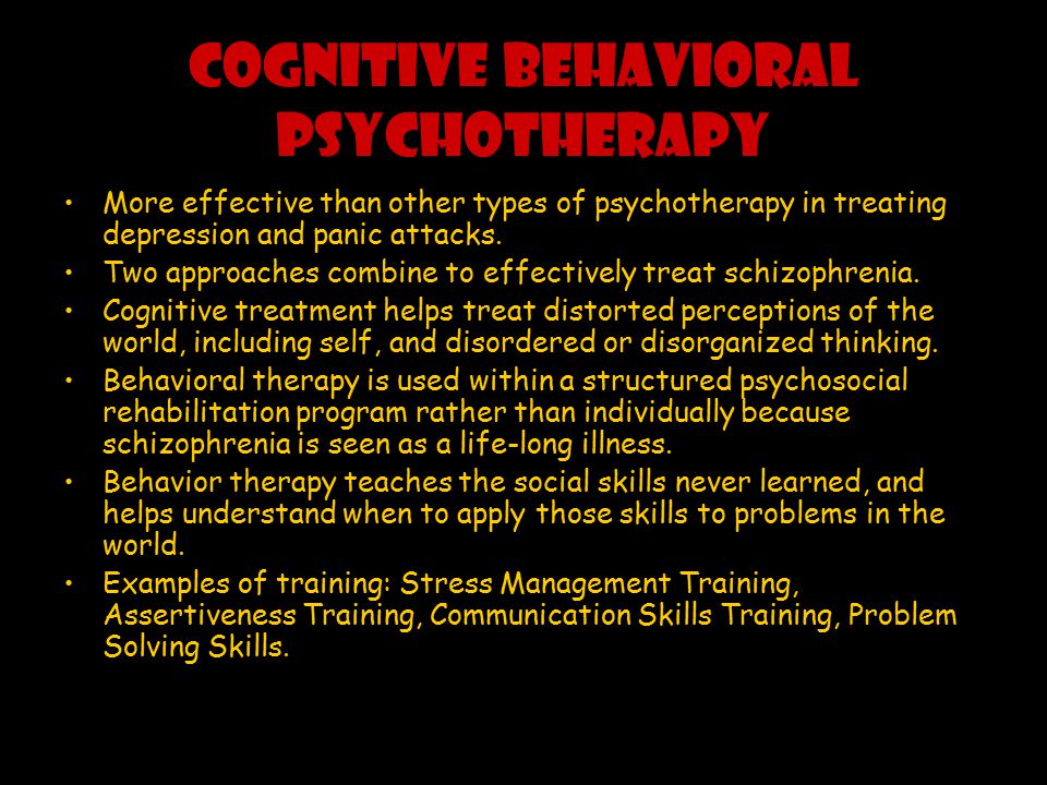 Psychotherapy Approaches